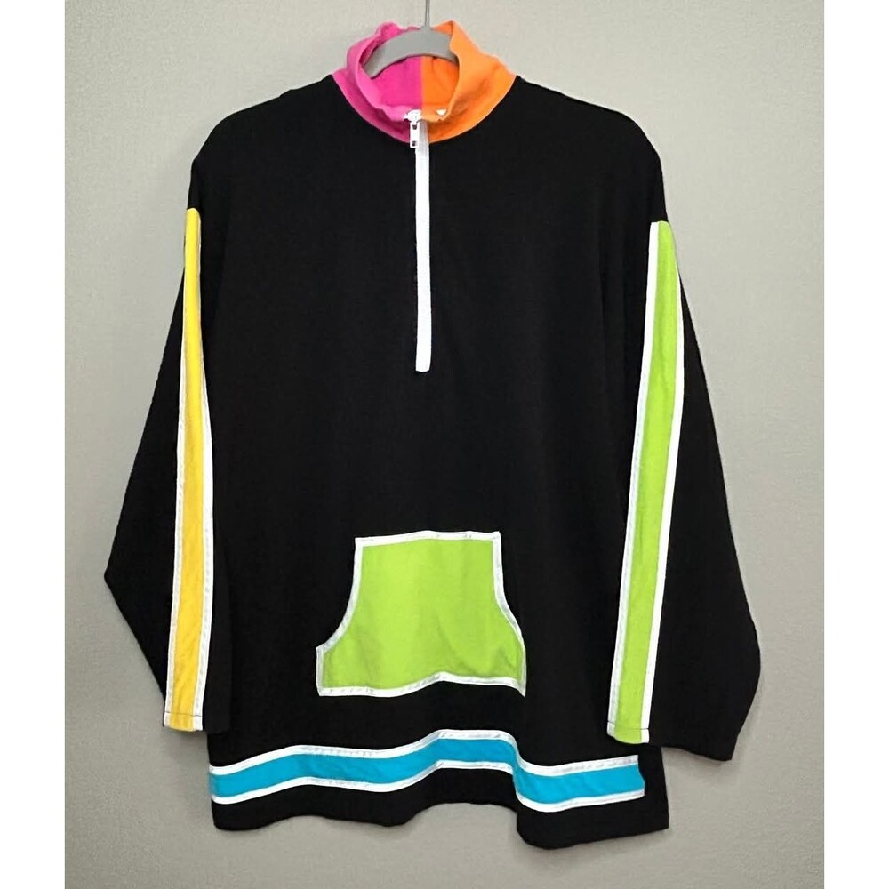 Maureene Keene 90s Colorblock Half-Zip Pullover USA